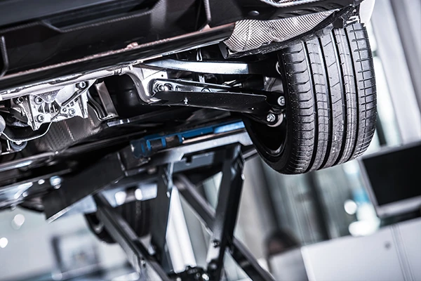 Car on a lift